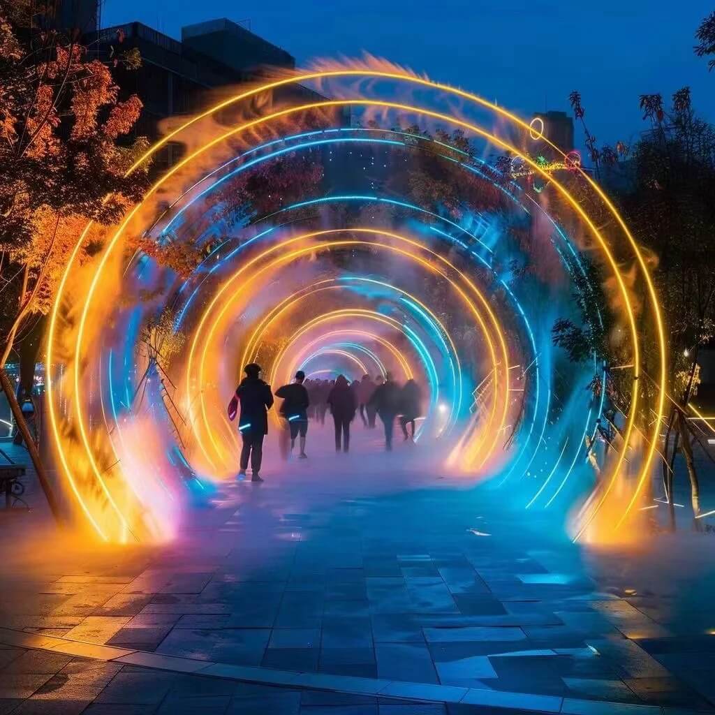 lighting tunnel